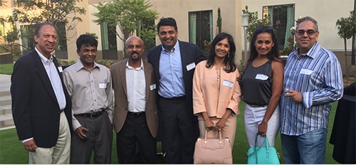 SAPI President Dr Hosalkar with many of the SAPI members and well-known physicians in the San Diego community at the SAPI-TiE event in Carlsbad, June 20th, 2015